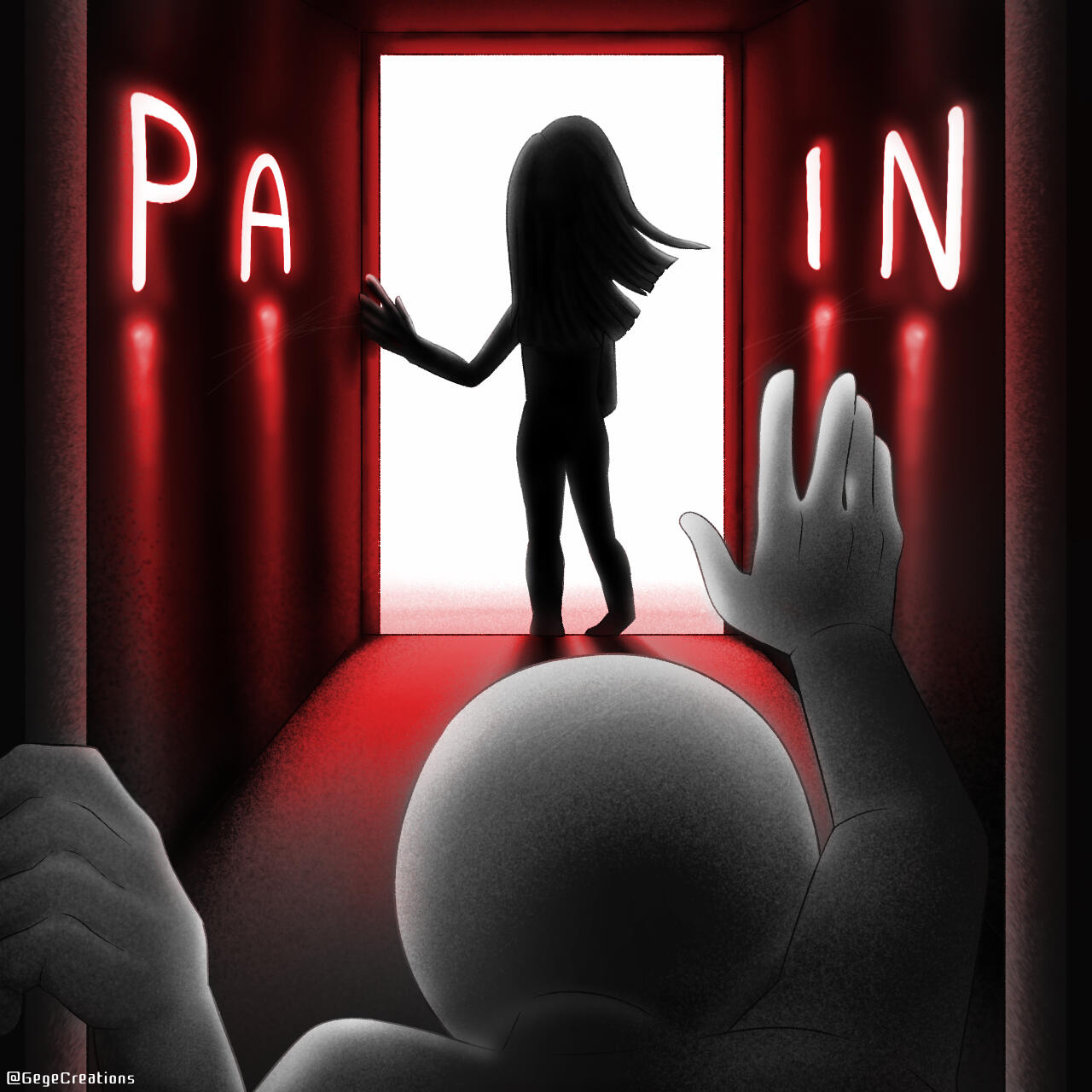 Cover for the upcoming song "Pain" by Ditlev Is